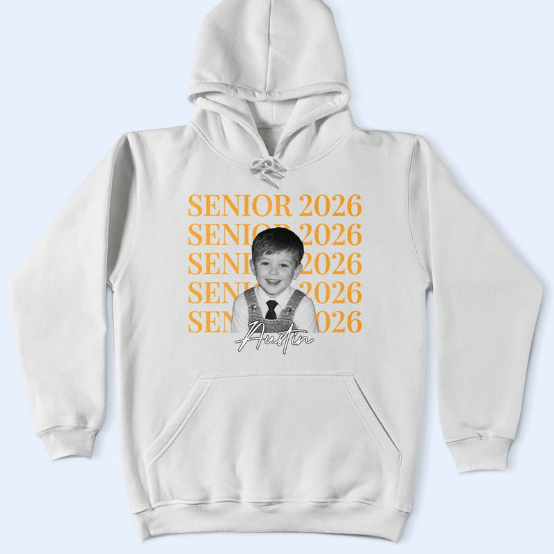 Graduation, Gift For Mother, Happy, Funny - Custom Photo Childhood Senior Mom - Personalized T Shirt