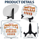 Happy,Gift For Grandma,Grandma's Hobby,Gift For Mother - Grandma's Favorite Cookies 3D Effect - Personalized Plate