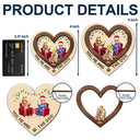 Gift For Couples,Gift For Husband,Gift For Wife,Gift For Boyfriend,Gift For Girlfriend,Dog Lovers,Dog Couple,Pet Lovers,Pet Couple,Christmas,Love - Heart You Me And The Dog - Personalized 2-Layered Wooden Ornament