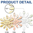 Family,Happy,Christmas,Gift For Bestie - Christmas Snowflakes With Names - Personalized DIY Mirror Acrylic Ornament