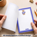Back To School,Proud,Gift For Yourself,Warp Text - School Abbreviation Bear Pennant - Personalized Notepad