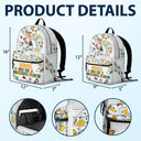 Back To School,Gift For Kids - Custom Photo Kid Can Be Anything - Personalized Canvas Backpack