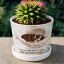 Art Design,Healing,Pet Memorial,Pet Lovers,Memorial,Photo - Sleeping Dog Cat Baby - Custom Photo Sleeping Angel If Love Alone Could Have Kept You Here Dog Cat Remembrance - Personalized Plant Pot