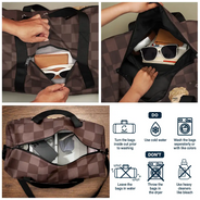 Voyager est ma thérapie. Travaillez dur. Voyagez dur - Sac de sport personnalisé