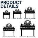 Gardening, Happy - Welcome Flower Vegetable Garden - Personalized Metal Garden Stake