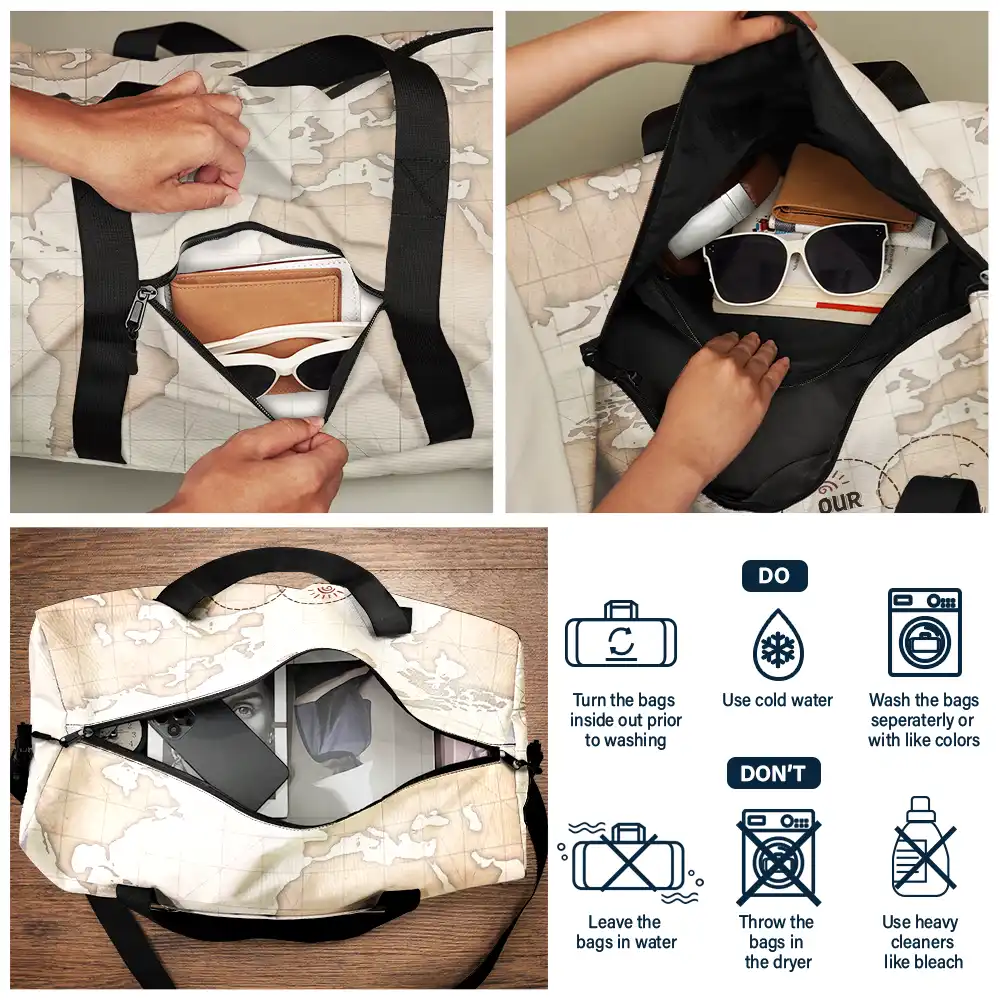 Our Adventure Bag Travel Couples - Personalized Duffle Bag