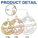 Family, Happy, Christmas, Gift For Bestie - Christmas Ornaments With Name - Personalized DIY Mirror Acrylic Ornament