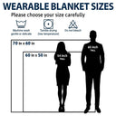 Custom Photo Funny I Love My Husband - Personalized Wearable Blanket