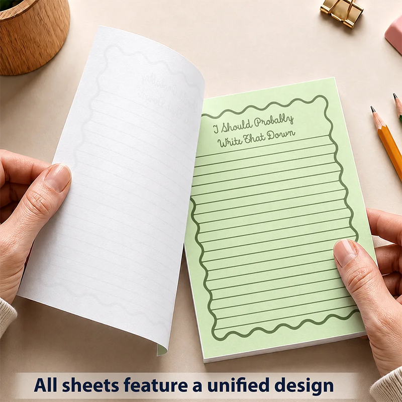 Gift For Colleagues,Humorous,Custom Text - Funny & Humorous Reminder For Colleagues - Personalized Notepad