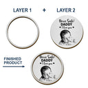 Gift For Wife,Gift For Girlfriend,Gift For Yourself,Gift For Women,Gift For Mother,Gift For Daughter,Gift For Sisters,Gift For Bestie,Gifts For Colleagues,Teacher,Back To School,Top Market,Icon,Cozy - Custom Photo Pencil Sketch Drive Safe Daddy I Love You - Personalized Custom Shaped Car Visor Clip