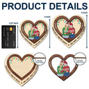 Gift For Bestie,Old Best friends,Love,Christmas - Your Heart And My Heart - Personalized 2-Layered Wooden Ornament