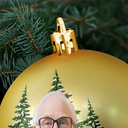 Family,Christmas,Love - Custom Photo Christmas Together Family - Personalized Ball Ornament