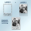 Gift For Couples,Gift For Husband,Gift For Wife,Gift For Girlfriend,Gift For Boyfriend,Love - Custom Photo Drive Safe I Love You Forever Together Couple - Personalized Custom Shaped Acrylic Car Visor Clip