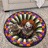 Top Market,Humorous,Halloween,Gift For Yourself,Icon - Halloween 3D Effect Skeleton Witch Horor Vortex Quilted Doormat - Personalized Custom Shaped Rug
