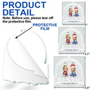 Christmas,Gift For Bestie,Funny - Congrats On Being My Bestie 3D Best Friends - Personalized Custom Shaped Acrylic Ornament