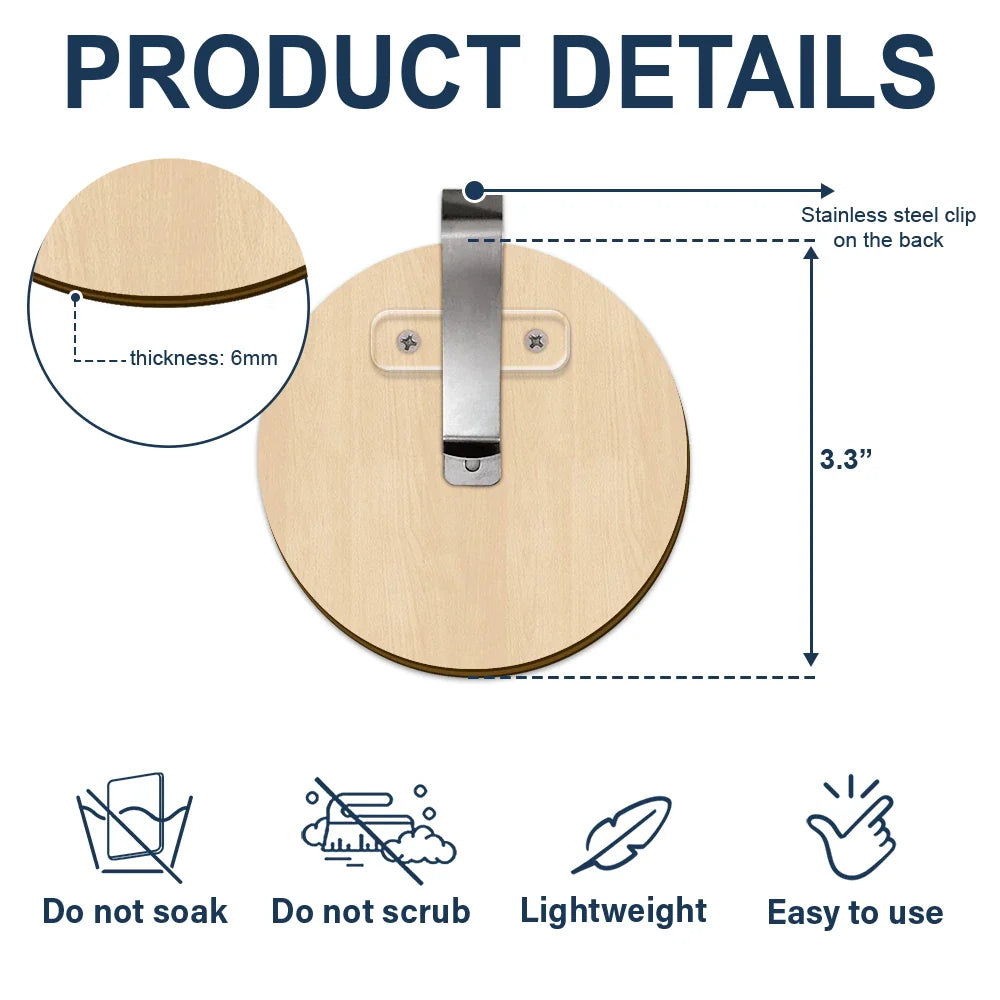 Custom Photo Dad Mom Your Life Was A Blessing Memorial - Personalized Custom Shaped Car Visor Clip