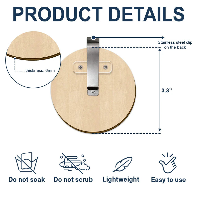 Custom Photo Dad Mom Your Life Was A Blessing Memorial - Personalized Custom Shaped Car Visor Clip