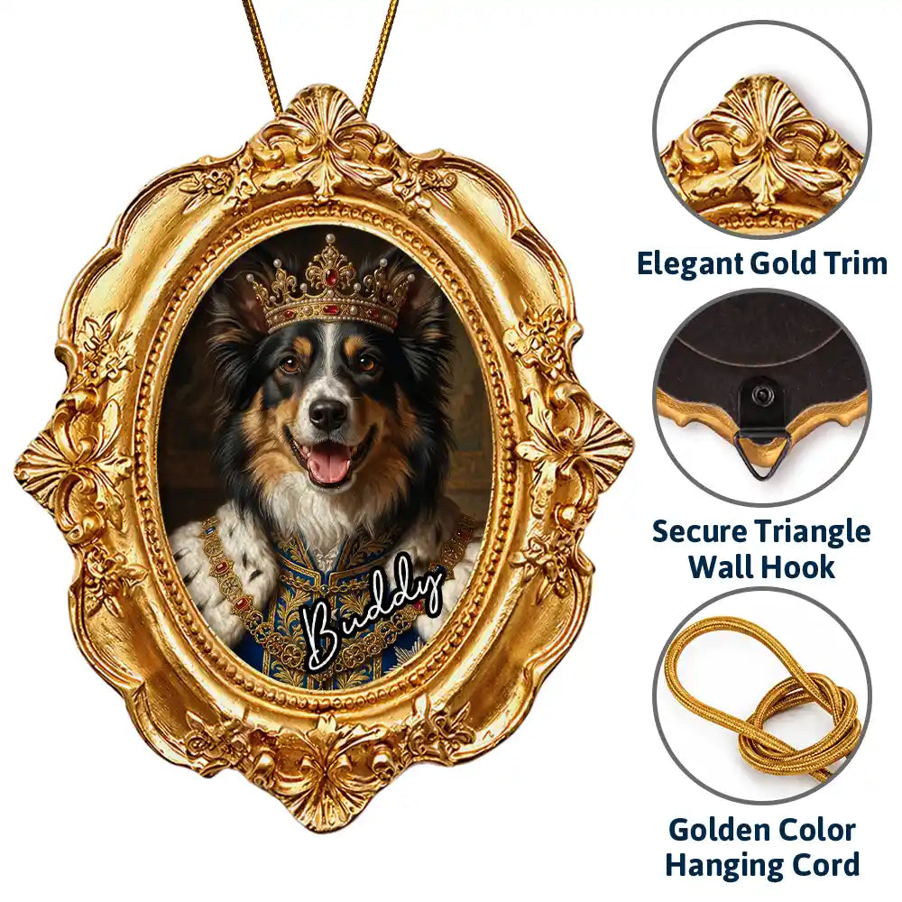 Art Design,Christmas,Custom Photo,Pet Lovers,Photo - Renaissance Royal Portrait,Playful - Gift For Pet Lovers - Personalized Custom Photo Royal Portrait Ornate Frame
