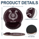 Gift For Men,Gift For Yourself,Confident,Icon - Name In Viking Runes - Personalized Leather Mouse Pad