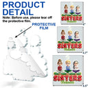 Gift For Bestie, Christmas, Happy, Gift For Sisters, Gift For Brothers, Gift For Sibling - Besties Friends Siblings Forever 3D Effect - Personalized Custom Shaped Acrylic Ornament