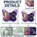 Sad,Memorial,Family,Gift For Grandparents,Parents,Gift For Sibling - Custom Photo I Am Always With You Memorial - Personalized Rainbow Suncatcher With Crystal Ball Prism