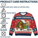 Christmas, Farm, Gift For Yourself, Happy - All I Want for Christmas Is Chickens - Personalized Unisex Ugly Sweater