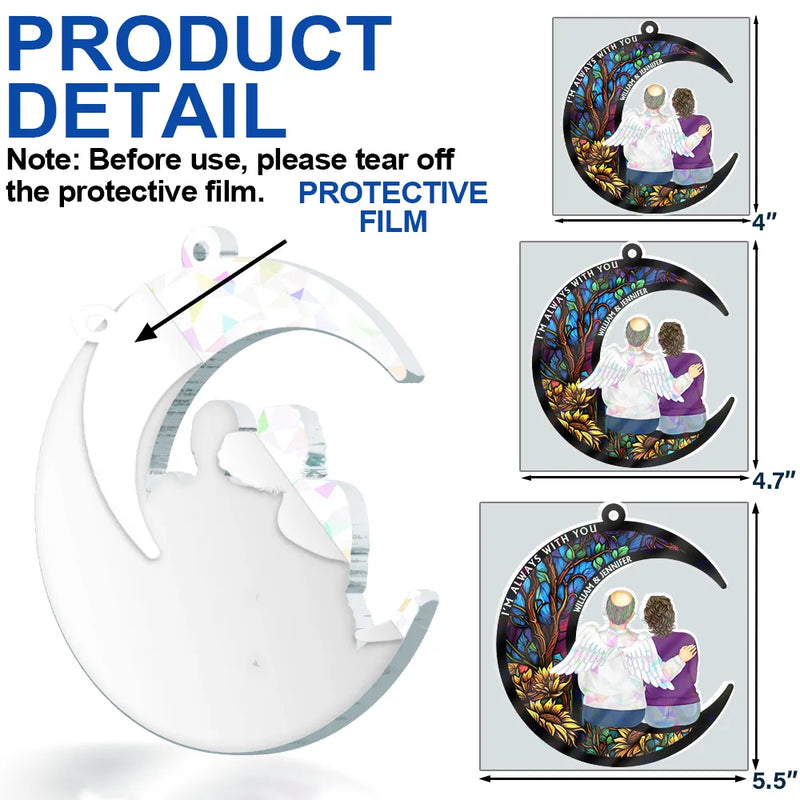 Memorial Always With You - Personalized Holographic Acrylic Ornament