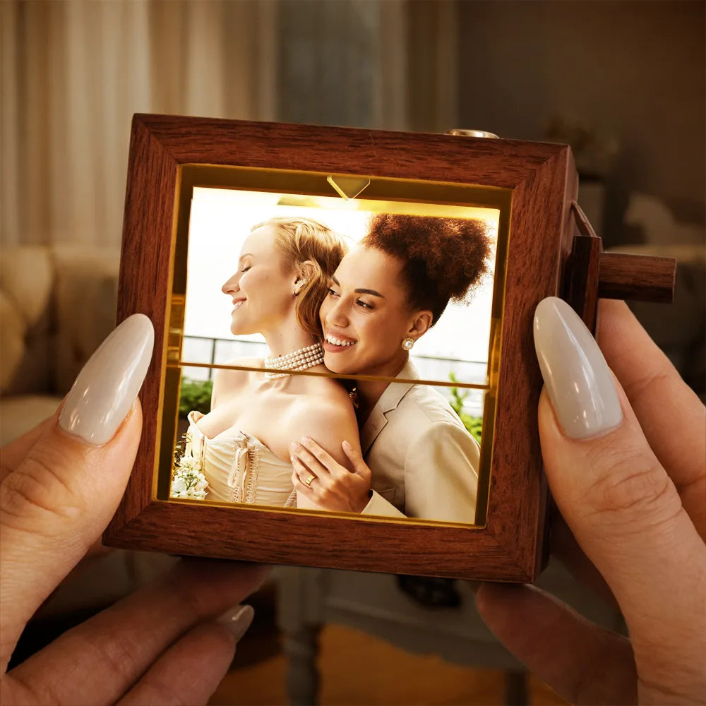 Gift For Couples,Old Couples,Gift For Husband,Gift For Wife,LGBT,Love,Married ,Engaged,Wedding,Wedding Anniversary - Custom Photo The Date We Became Mr & Mrs Wedding Couple - Personalized Flipbook Frame Animation Machine