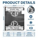 Family, Happy - Welcome Family Name Monogram - Personalized Mailbox Cover