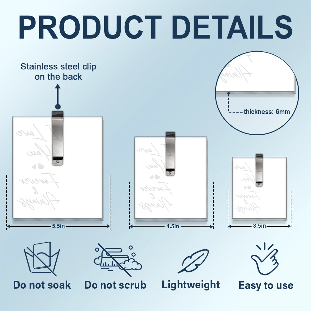 Gift For Couples,Gift For Wife,Gift For Girlfriend,Gift For Husband,Love - Custom Photo Drive Safe I Love You Couples Film Roll - Personalized Custom Shaped Acrylic Car Visor Clip