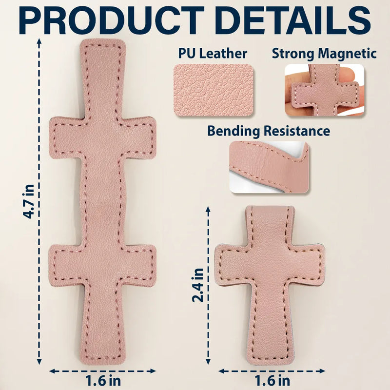 Your Are Bibble Bookmark - Personalized Cross Leather Magnetic Bookmark