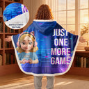 Gift For Yourself,Gift For Men,Gift For Women,Funny - I Am Gaming Do Not Disturb 3D Effect Gamer - Personalized Wearable Hooded Blanket