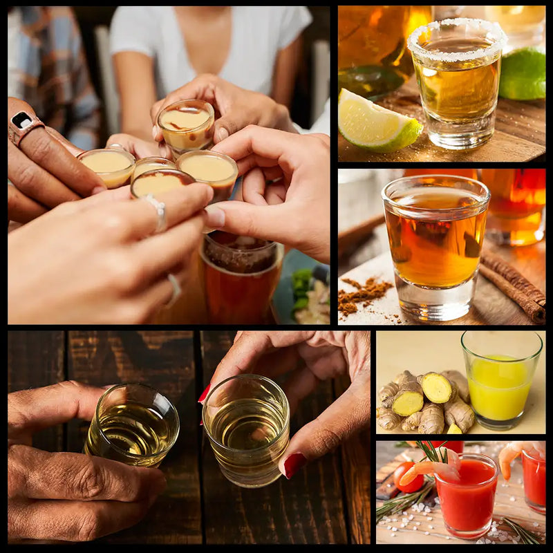 Started With A Message Couples - Personalized Shot Glass