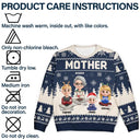 Gift For Grandma,Gift For Mother,Gift For Wife,Happy,Christma - Grandma Nana Mimi Grandkid 3D Effect - Personalized Unisex Ugly Sweater