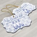 Medallion Ceramic Ornament - The Greatest Gift Our Parents Gave Us Was Each Other Toile Art Family - Personalized Medallion Ceramic Ornament