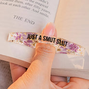 Spread Those Pages Like A Good Girl - Personalized Resin Flower Page Holder
