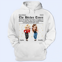 Gift For Bestie,Old Best friends,Gift For Sisters,Happy - 3D Effect Besties Here's To Another Year Of Us - Personalized T Shirt