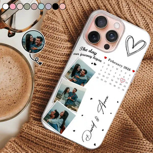 Custom Photo Calendar The Day Our Journey Began - Gift For Couples Custom Photo Calendar The Day Our Journey Began - Gift For Couples