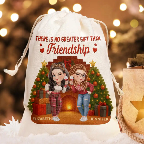 There Is No Greater Gift Than Friendship 3D Effect - Personalized Favor Bag