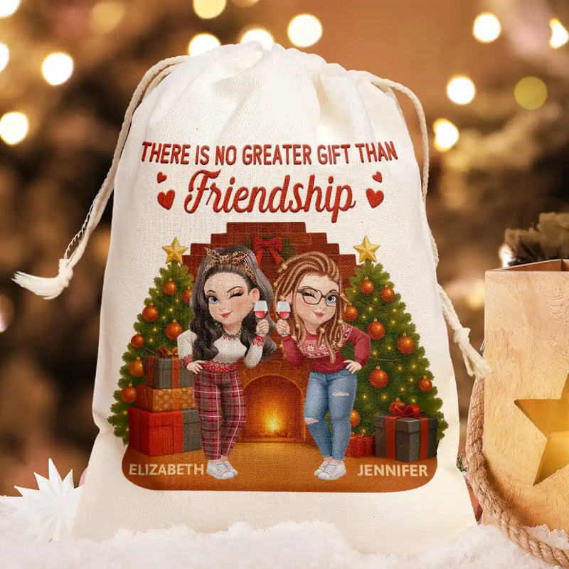 There Is No Greater Gift Than Friendship 3D Effect - Personalized Favor Bag