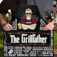 Meat Smoking Grillfather - Personalized Apron
