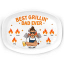 Best Grillin' Dad Ever - Personalized Plate