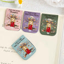 Reading,Gift For Yourself,Happy - Just One More Chapter Girl Who Loves Books - Personalized Leather Magnetic Bookmark