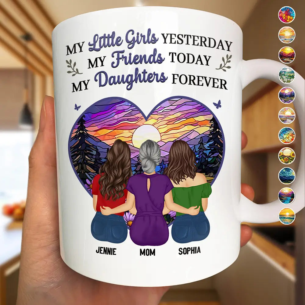 Mother & Daughter My Daughter Forever - Personalized Mug