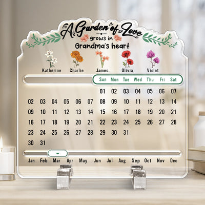 Acrylic Perpetual Desk Calendar