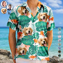 Custom Photo Funny Family Pet Face - Gift For Men, Dog And Cat Lovers - Personalized Custom Hawaiian Shirt
