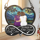 Old Best friends, Gift For Bestie, Love - It Takes A Long Time To Grow An Old Friend - Personalized Window Hanging Suncatcher Ornament
