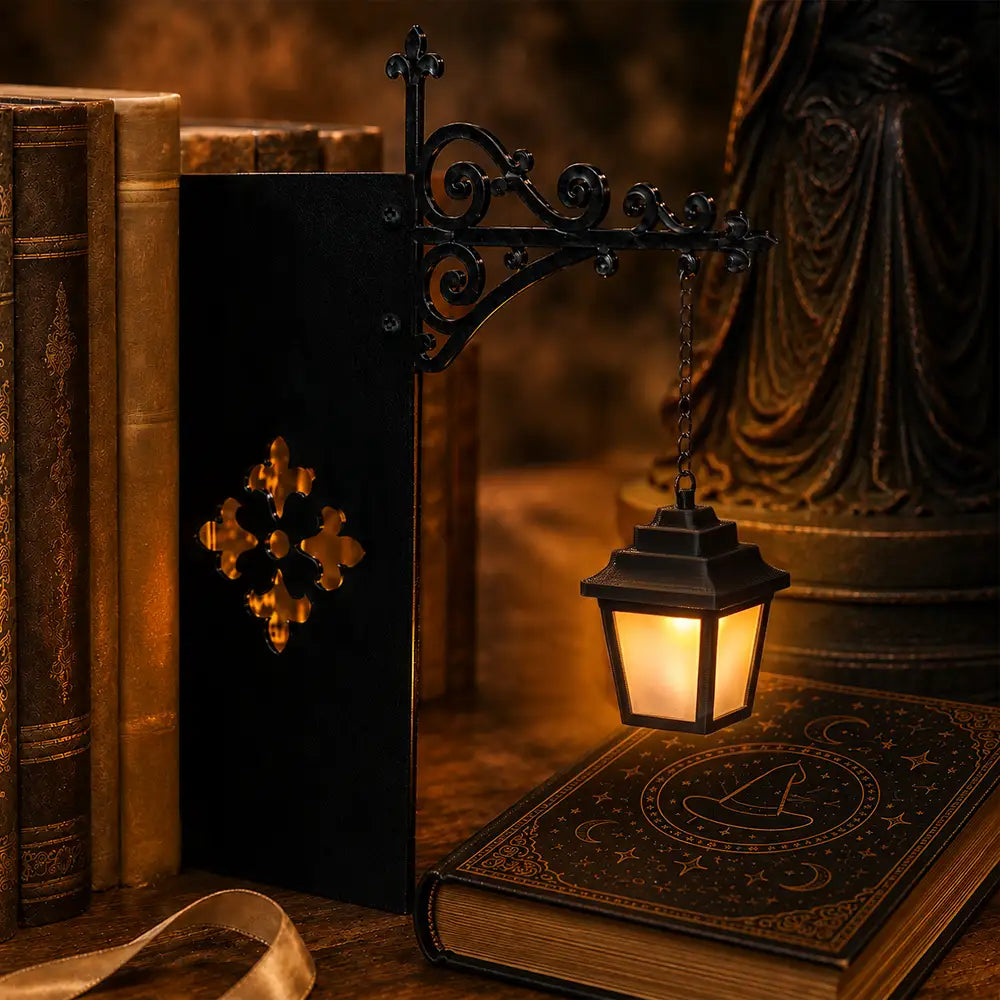 Bookish Halloween Reading Lover Ghost Pumpkin - Personalized Bookshelf Lantern Light