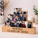 Gift For Yourself,Gift For Women,Gift For Men,Gift For Sibling,Gift For Sisters,Gift For Brothers,Gift For Bestie,Graduation - Custom Photo Congratulations Graduate - Personalized Wooden Stacking Photo Blocks