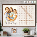 Family,Single Mom,Single Dad,LGBT,Happy,Non-Eng,Photo - Watercolor (with BG),Word Search Puzzle,Cozy - Custom Photo Watercolor Painting Word Search Puzzle Family - Personalized Poster